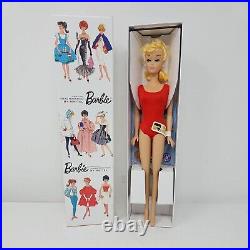 1959 BARBIE REPRODUCTION TEENAGE FASHION MODEL BLONDE Mattel W3505 Red Swimsuit