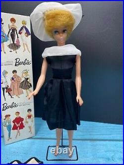 1962 Barbie Teen Age Fashion Model #850 Burnett Bubble Cut Midge Japan Platinum