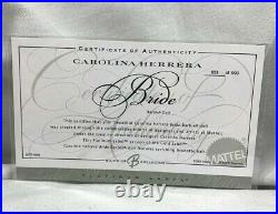 2004 Nrfb Carolina Herrera Brunette Hair Bride Barbie Platinum Label #56771 953