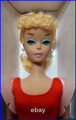 2011 Let's Play Barbie Repro Blonde Ponytail Barbie Reproduction New NRFB #850