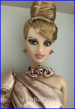 2012 Exclusive Barbie Fan Club Platinum Label Rush Of Rose Gold Barbie Doll