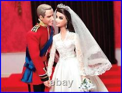 2012 WILLIAM & KATE Royal Wedding GOLD LABEL W3420 Barbie Ken NEW withDISPLAY CASE
