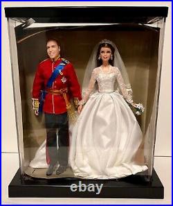 2012 WILLIAM & KATE Royal Wedding GOLD LABEL W3420 Barbie Ken NEW withDISPLAY CASE