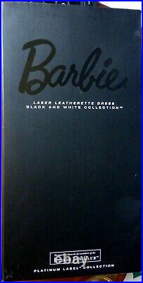 2013 BFMC Black &White Laser Leatherette Platinum BCR07 Barbie NRFB