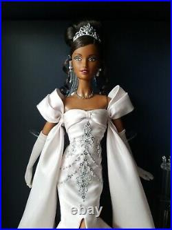 2014 Convention Midnight Celebration Aa Barbie Doll Platinum Mattel Bdh43 Nrfb