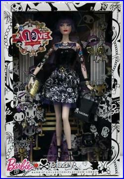 2014 Mattel Tokidoki Purple Hair Platinum Label Barbie Doll. Mint in Damaged Box