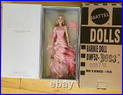 2016 Blush Fringed Gown Barbie Doll Platinum Label Fan Club Mattel NRFB