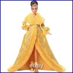 2022 Guo Pei Barbie Doll Wearing Golden-Yellow Gown Ships ASAP