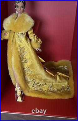 2022 PLATINUM LABEL Guo Pei Barbie Doll Wearing Golden-Yellow Gown HBX99 IN-HAND