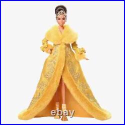 2022 PLATINUM LABEL Guo Pei Barbie Doll Wearing Golden-Yellow Gown HBX99 IN-HAND