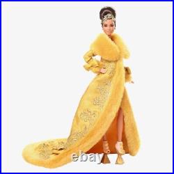 2022 PLATINUM LABEL Guo Pei Barbie Doll Wearing Golden-Yellow Gown-IN HAND