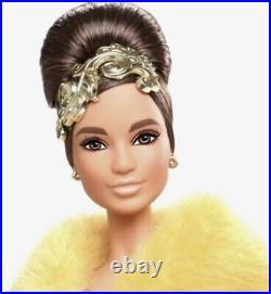 2022 PLATINUM LABEL Guo Pei Barbie Doll Wearing Golden-Yellow Gown In Hand