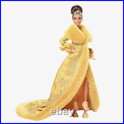 2022 PLATINUM LABEL Guo Pei Barbie Doll Wearing Golden Yellow Gown New In Hand