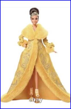 2022 PLATINUM LABEL Guo Pei Barbie Doll Wearing Golden-Yellow Gown, Rhianna Dress