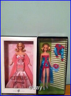 2 Platinum label Citrus Obsession & Gold label Francie Barbie doll NIB Prestige