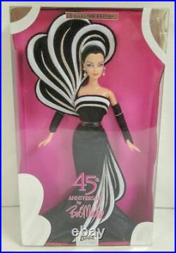 45th Anniversary by Bob Mackie BRUNETTE Barbie Doll (NEW)