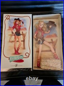 BARBIE PIN-UP GIRLS WAY OUT WEST BARBIE K3162 PLATINUM LABEL 766 of 999 NEW