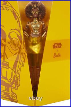 Barbie Collector STAR WARS C3PO x Barbie Doll in Gold Fashion NEW&NRFB GLY30