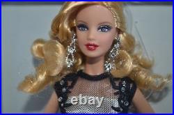 Barbie Doll Classic Evening Gown Black and White Collection Platinum Label 2015
