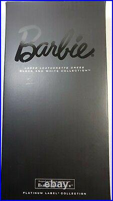 Barbie Laser Leatherette Dress Black & White collection Platinum Label NRFB New