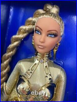 Barbie Mattel Platinum Label Golden Galaxy 2016 U. S. Convention Dolls withBox Used
