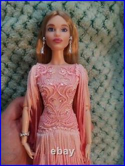 Barbie Platinum Label Blush Fringed Gown 2016 #958/999 Excellent Condition