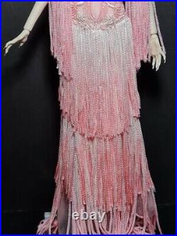 Barbie Platinum Label Blush Fringed Gown Limited Edition FASHION ONLY