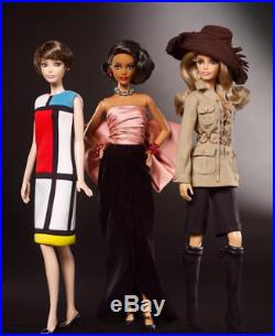 Barbie Platinum Label Set Of 3 Yves Saint Laurent NRFB Still in Shipper LE 1000