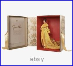Barbie Signature Guo Pei Barbie Doll Wearing Golden Yellow Gown In Hand NEW