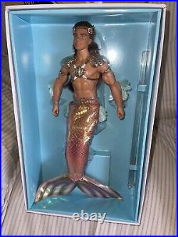 Barbie Signature KING OCEAN KEN Merman Doll GTJ97 NRFB Platinum Label Sold Out