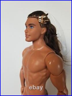Barbie Signature King Ocean Ken Merman Doll GTJ97 NUDE Platinum Mermaid LOOSE