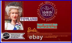 Barbie Signature QUEEN ELIZABETH II Platinum Jubilee Doll OFFICIAL GOLD LABEL