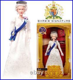 Barbie Signature Queen Elizabeth II 70th Platinum Jubilee Doll Gold