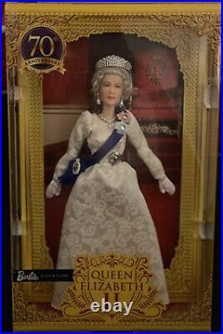 Barbie Signature Queen Elizabeth II Platinum Jubilee Doll 70th Gold 2022 In Hand