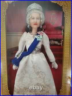 Barbie Signature Queen Elizabeth II Platinum Jubilee Doll Gold Label- In Hand