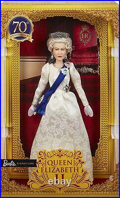 Barbie Signature Queen Elizabeth II Platinum Jubilee Doll NW Gold Label 2022