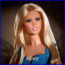 Barbie Signature Supermodel CLAUDIA SCHIFFER Platinum Label Doll in Versace Gown