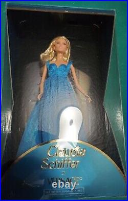 Barbie Supermodel Claudia Schiffer Doll in Versace Gown In Hand