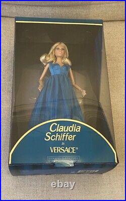 Barbie Supermodel Claudia Schiffer Doll in Versace Gown, Platinum Label. IN HAND