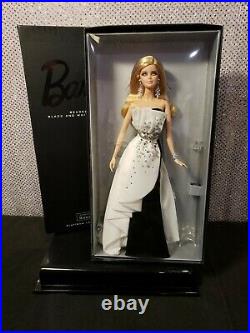 Beaded Gown Barbie Doll Platinum Label Black White Collection Mattel X8266 Nrfb
