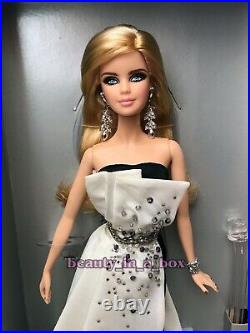Beaded Gown Barbie Doll Platinum Label Black and White Collection Collector