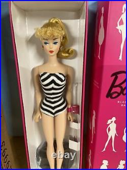 Black & White Bathing Suit Barbie Mattel NRFB 2014 Black Label Original Box