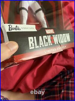 Black Widow Signature Barbie Doll Marvel Comics Platinum Label Mattel Nrfb