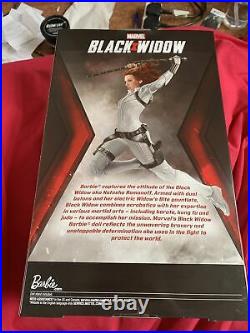 Black Widow Signature Barbie Doll Marvel Comics Platinum Label Mattel Nrfb