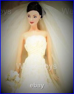 Carolina Herrera Bride Barbie Doll Brunette Platinum Label Mattel J6771