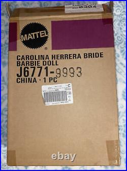 Carolina Herrera Bride Barbie Doll Platinum Label J6771 (NIB/NRFB/With Shipper)