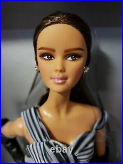 Chiffon Ball Gown Barbie Doll Bfc Black & White 2015 Platinum Mattel Dgw59 Nrfb