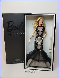 Classic Evening Gown Black & White Barbie Doll Bfc Platinum Mattel Cgt31 Nrfb