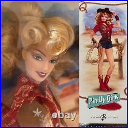Cowgirl Pinup Barbie Exclusive RARE Blonde Edition PLATINUM LABEL only 1000 made