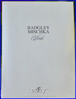 Designer Badgley Mischka Bride Barbie 2004 Platinum only999 worldwide B8946 NRFB